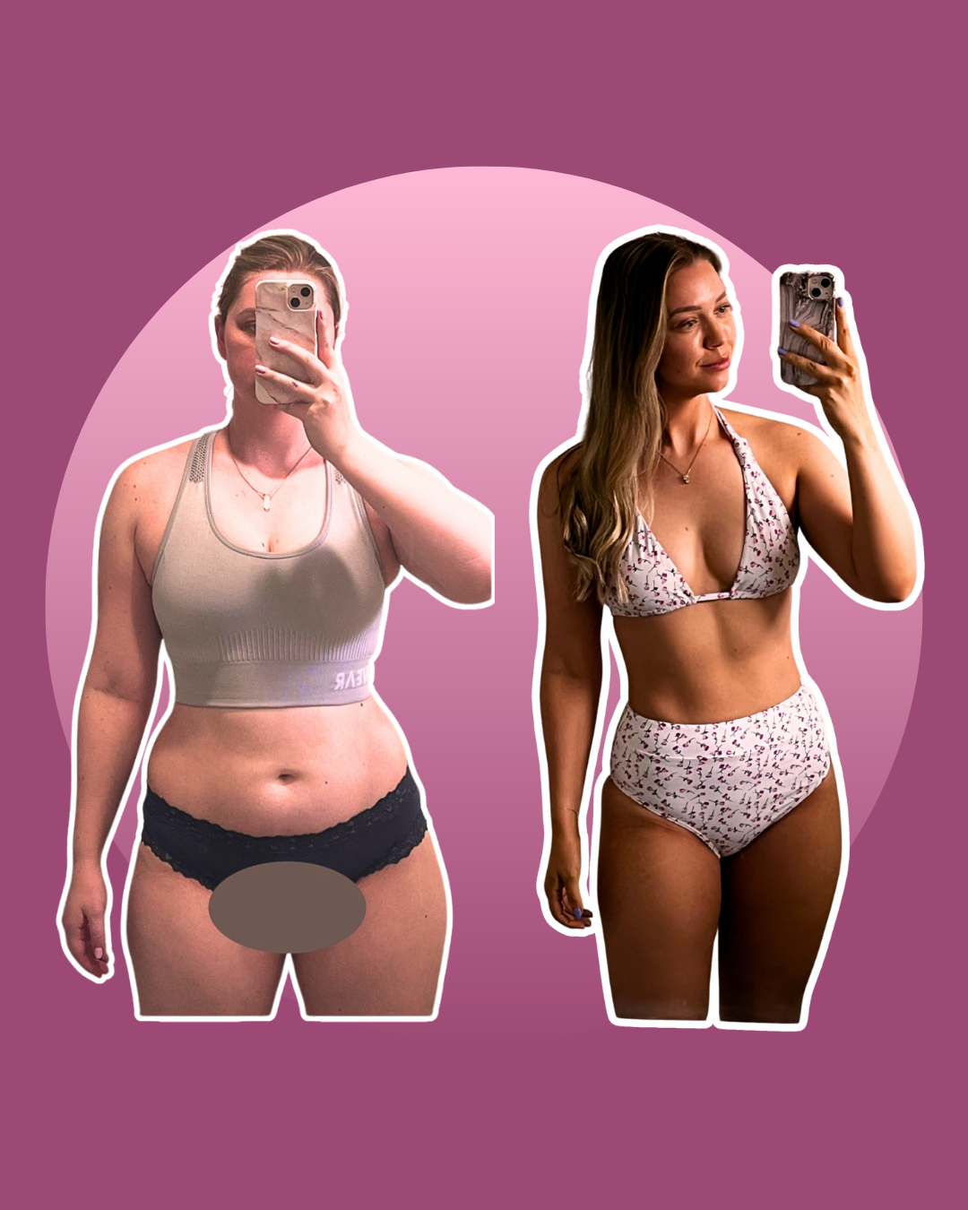 Before and after transformation