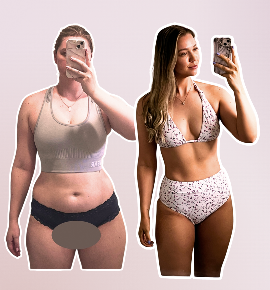 Before and after transformation